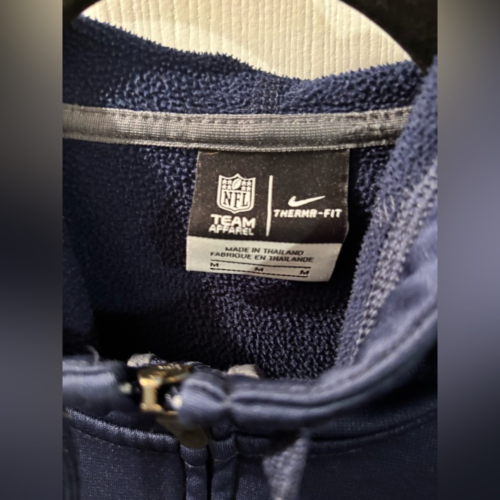 NFL Nike Navy Therma-Fit Patriots Jacket - Picture 4 of 5